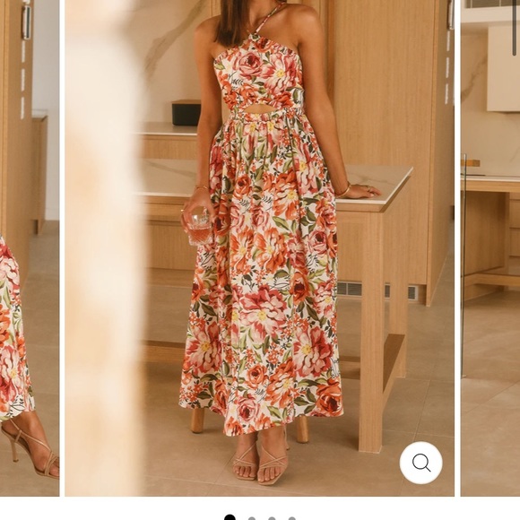 JAUS MADDIE MAXI CUTOUT FLORAL DRESS - Picture 3 of 3